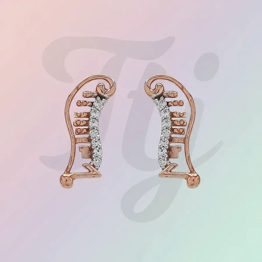 Music Note Gold Earrings