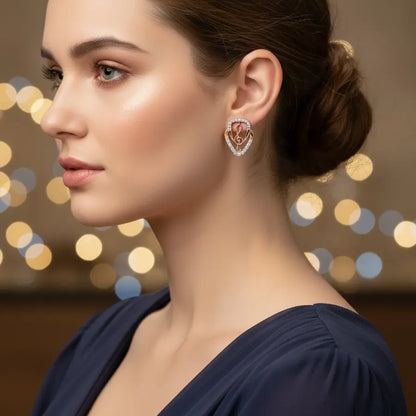 Music Note Symbol Gold Earrings