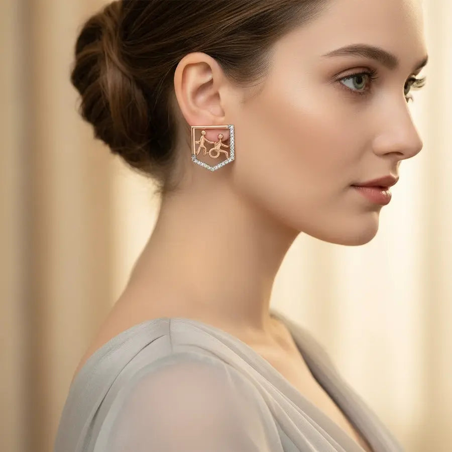 Humanity Gold Earrings