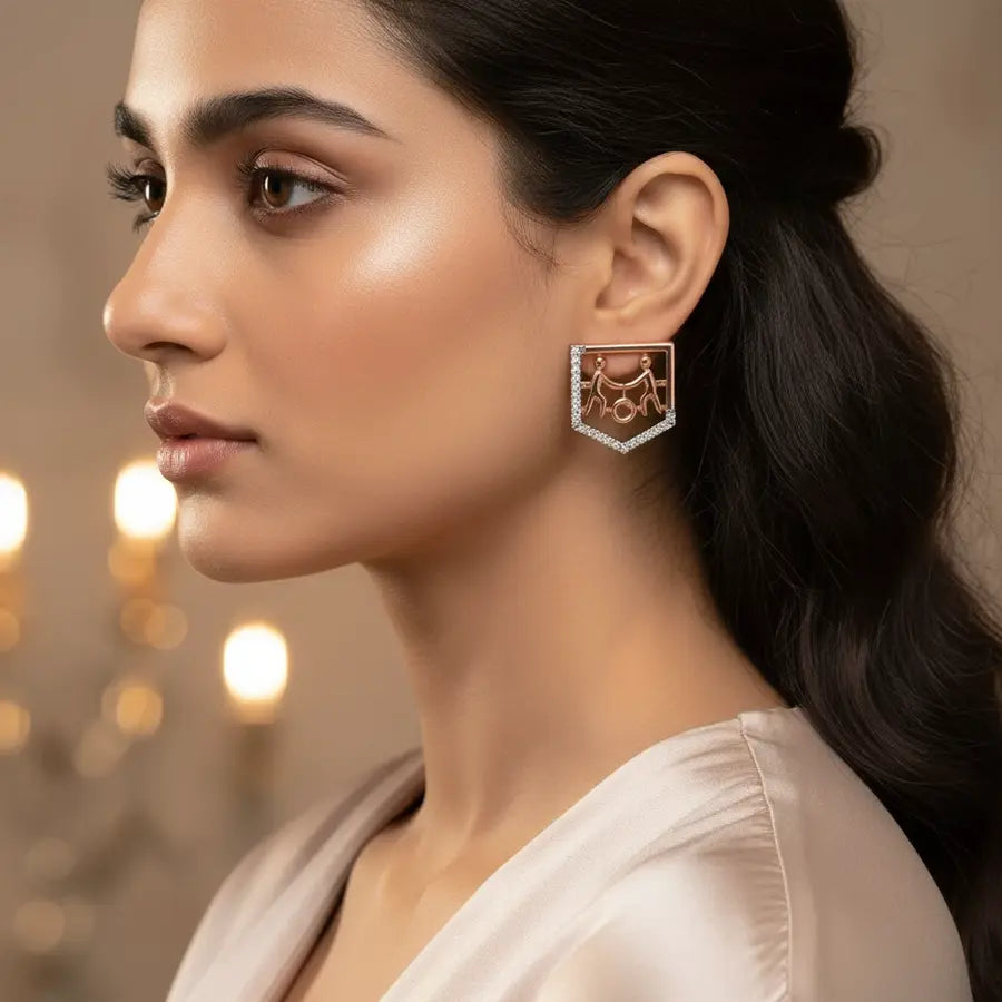 Humanity Gold Earrings