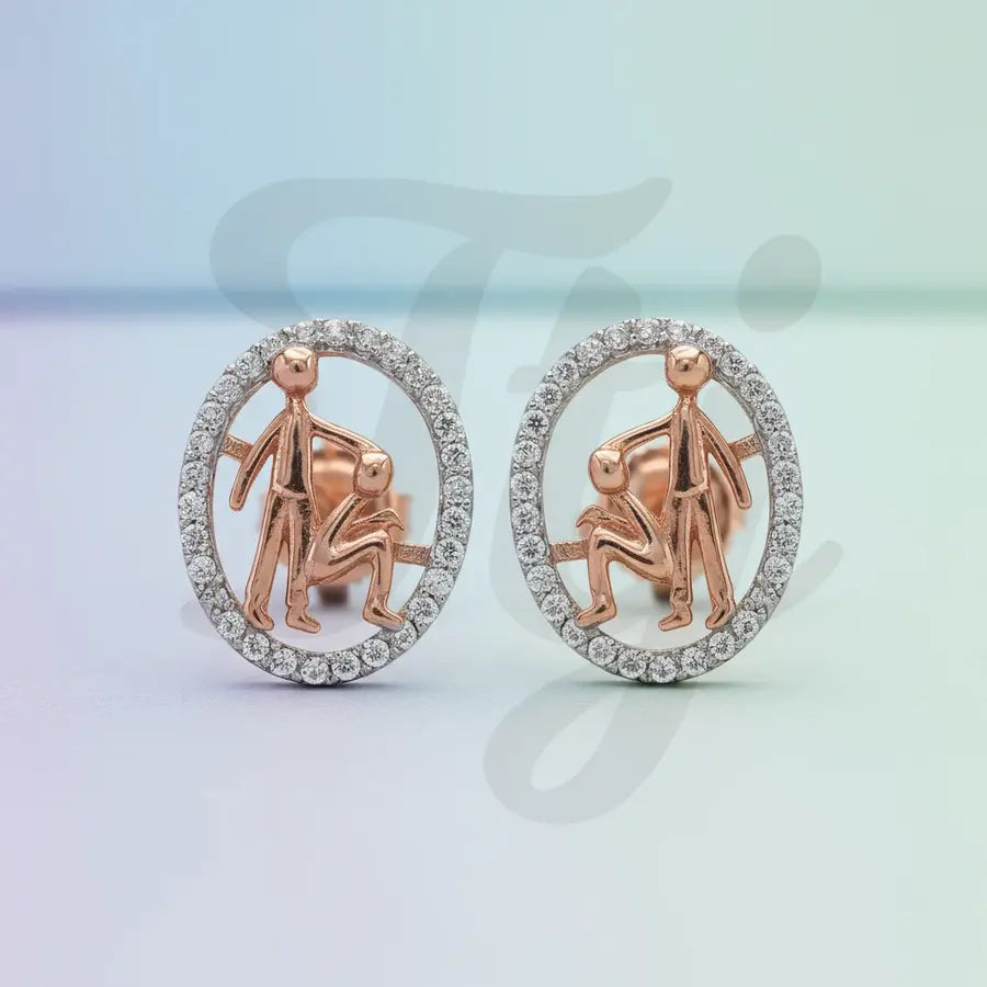Dad's Blessing Gold Earrings