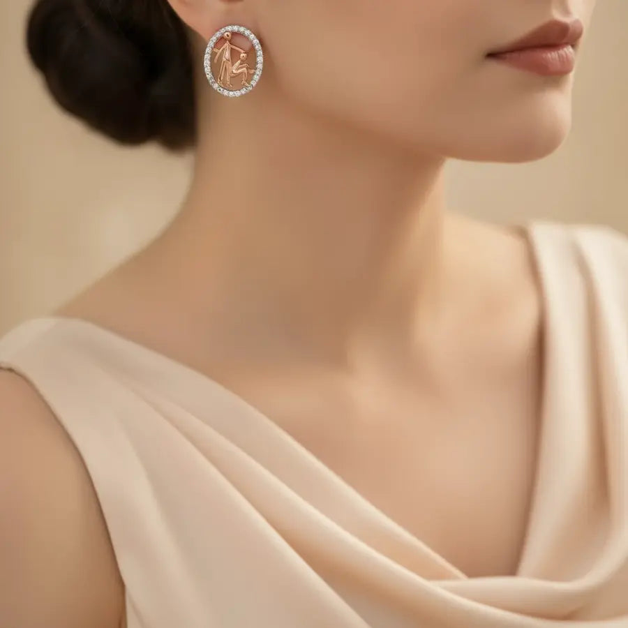 Dad's Blessing Gold Earrings