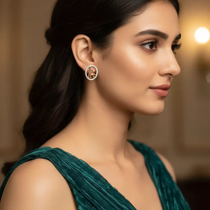 Dad's Blessing Gold Earrings