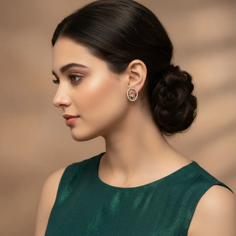 Dad's Blessing Gold Earrings