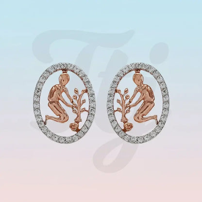 Sapling Planter Gold Earrings