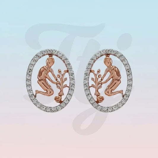 Sapling Planter Gold Earrings
