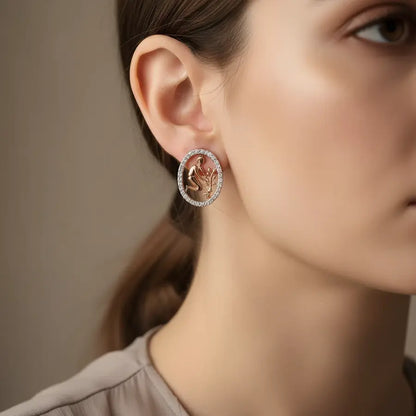 Sapling Planter Gold Earrings
