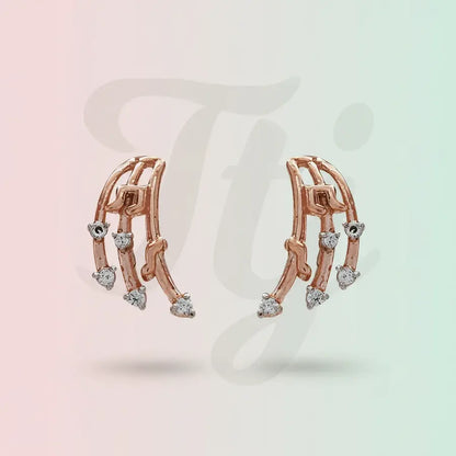 Musical Note Gold Earrings