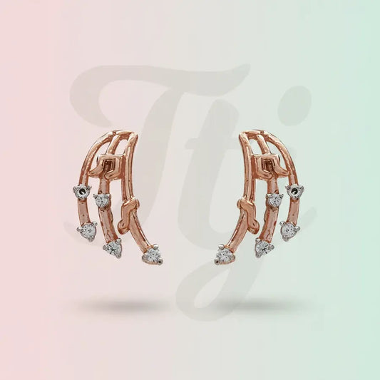 Musical Note Gold Earrings