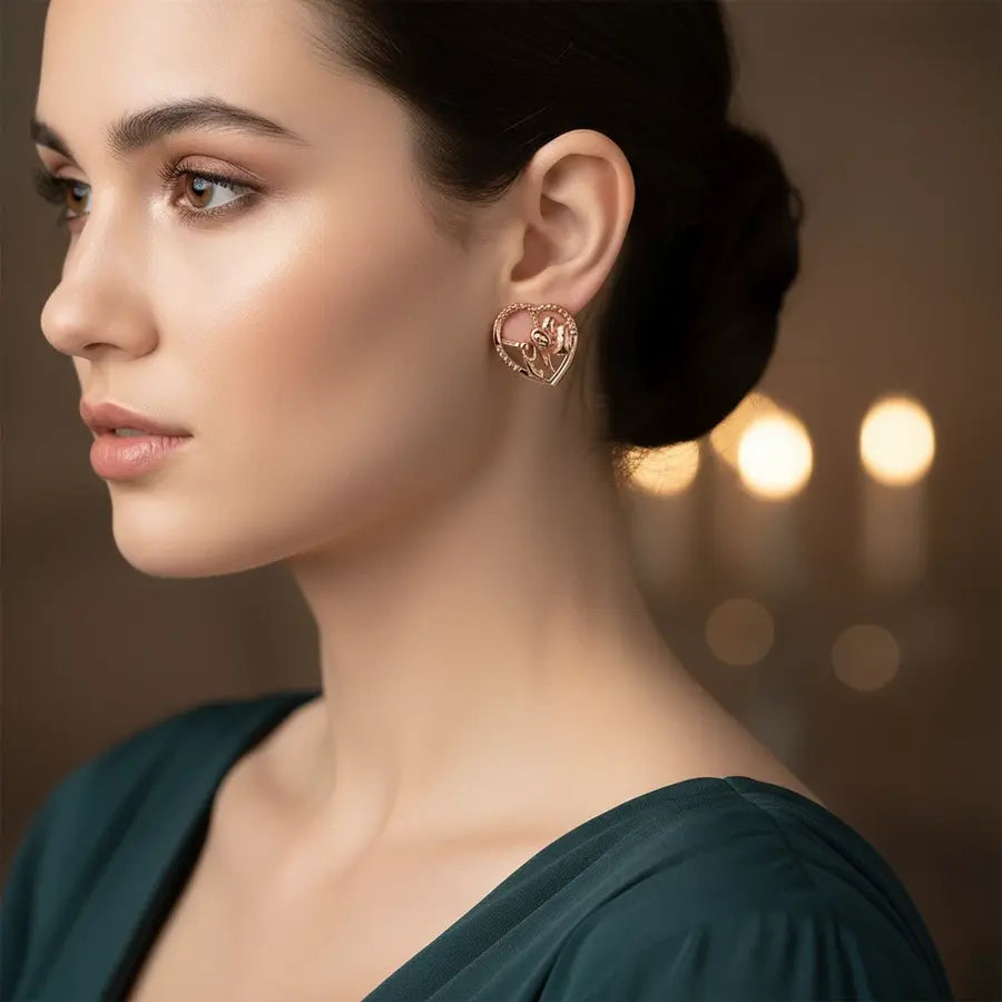 Elephant Blessing Gold Earrings