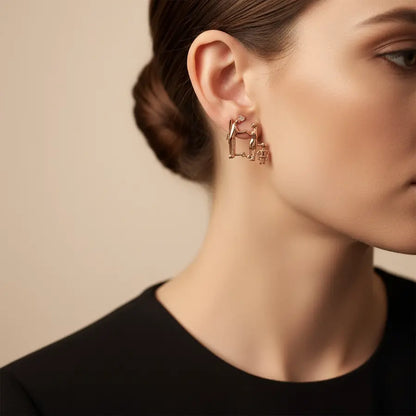 Wedding Gold Earrings