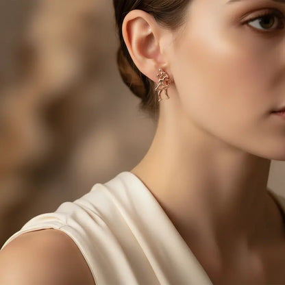 Dad Love Gold Earrings