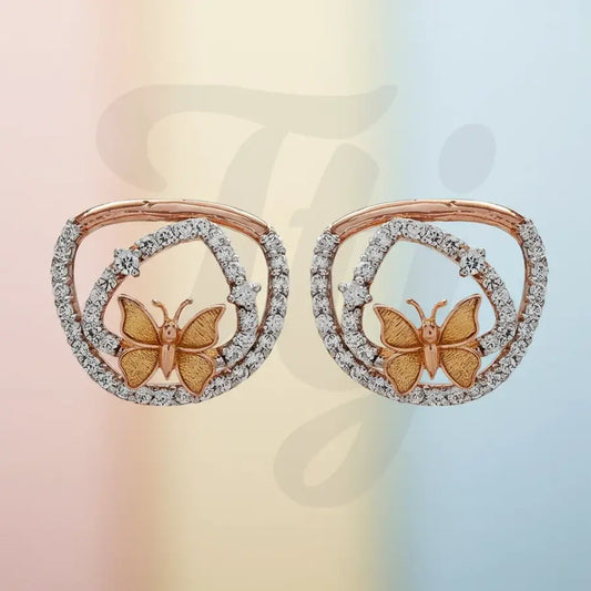 Butterfly Love Gold Earrings