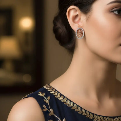Classical Dance Gold Earrings