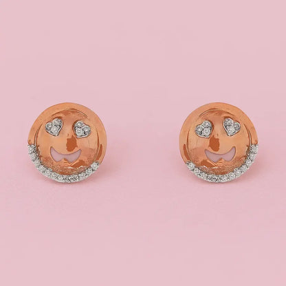 Heart Emoji Gold Earrings