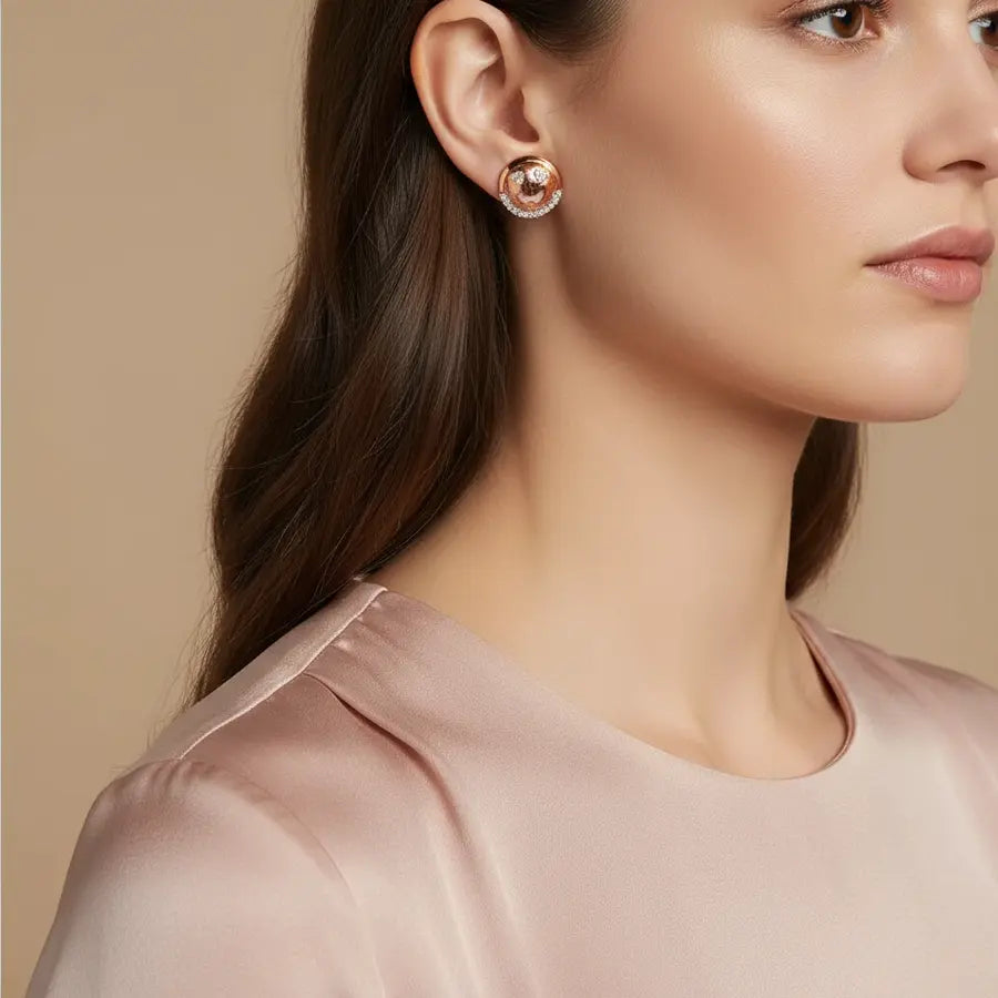 Heart Emoji Gold Earrings