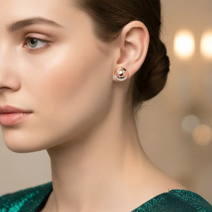 Heart Emoji Gold Earrings