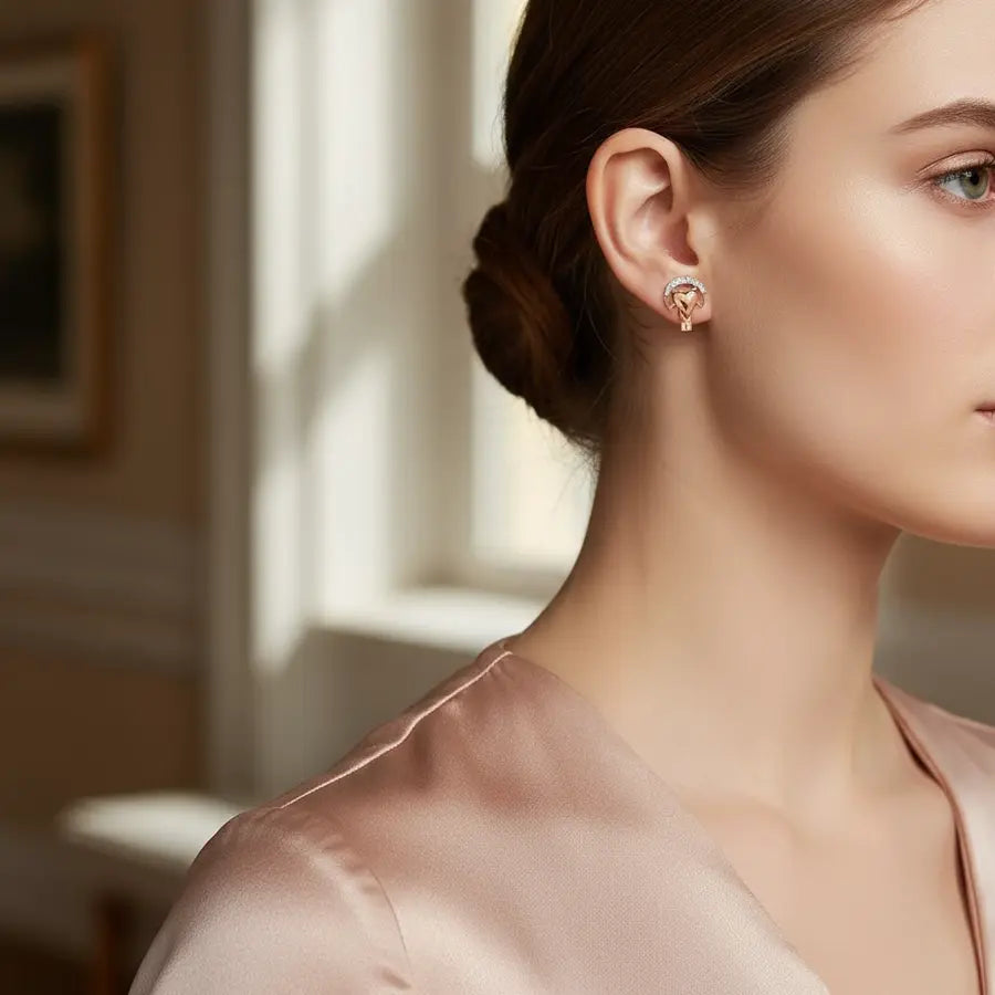 Handfull Heart Gold Earrings