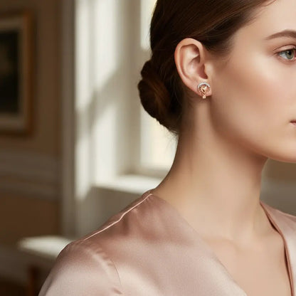 Handfull Heart Gold Earrings