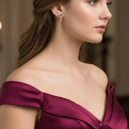 Handfull Heart Gold Earrings