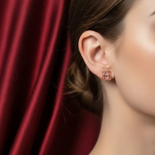 Puzzle Duo Gold Earrings