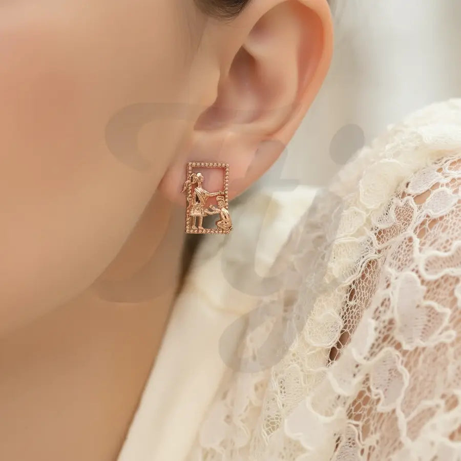 Proposal Gold Earrings