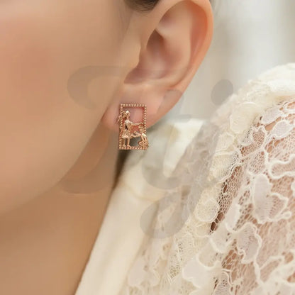 Proposal Gold Earrings
