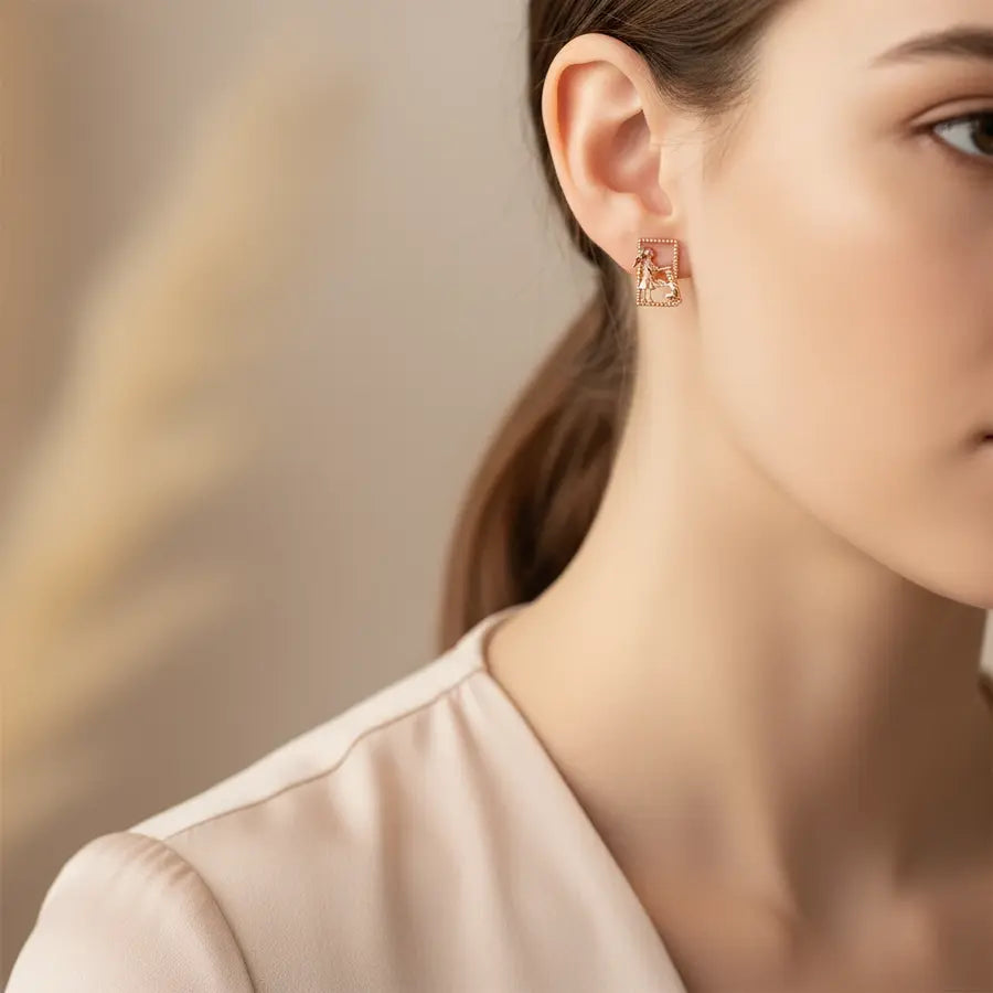 Proposal Gold Earrings