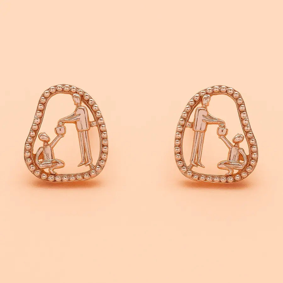 Food Donation Gold Earrings