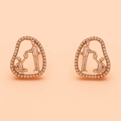 Food Donation Gold Earrings