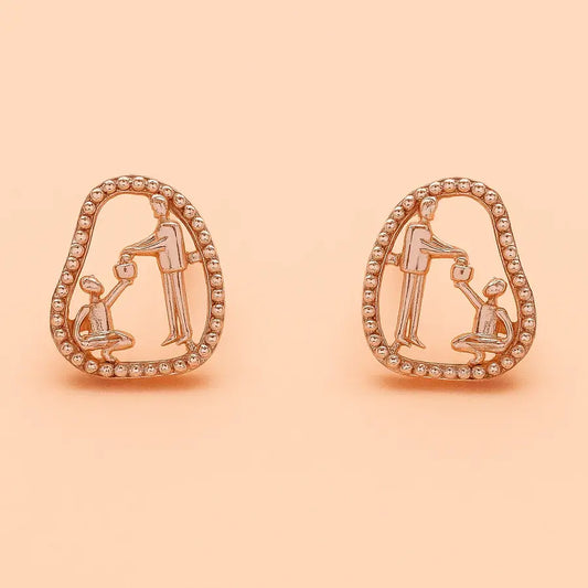 Food Donation Gold Earrings