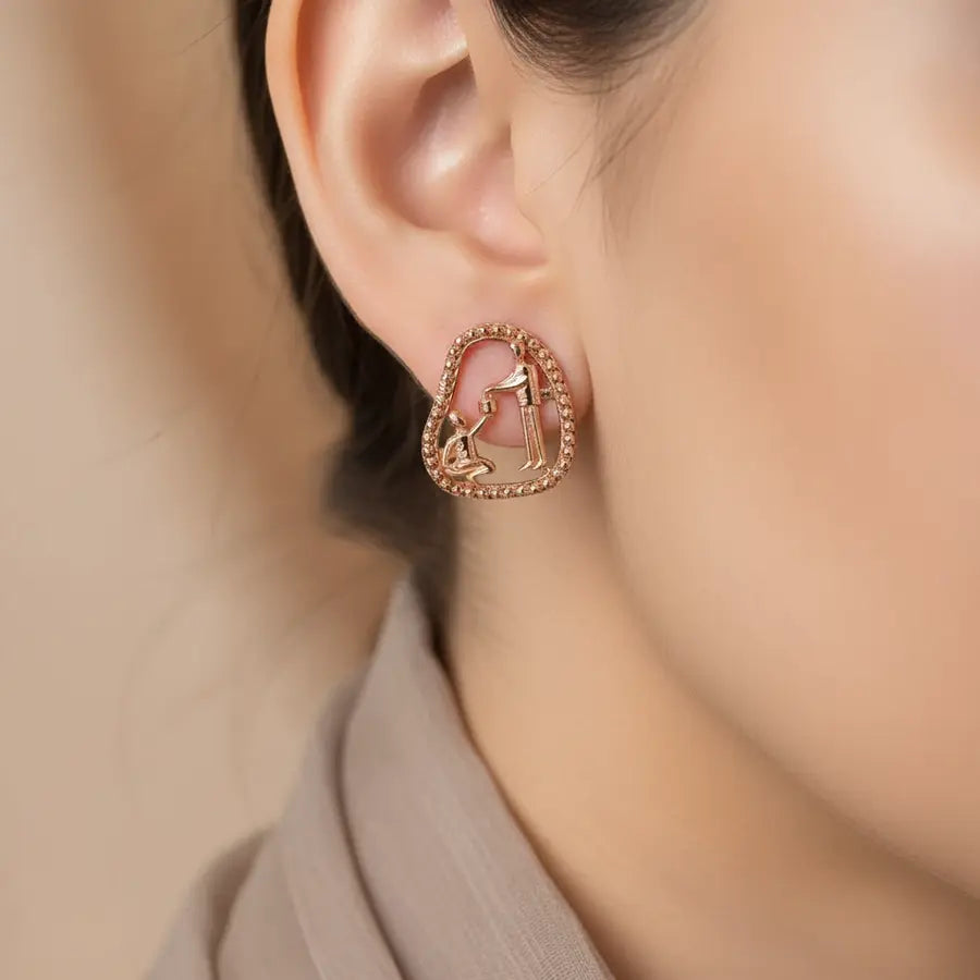 Food Donation Gold Earrings