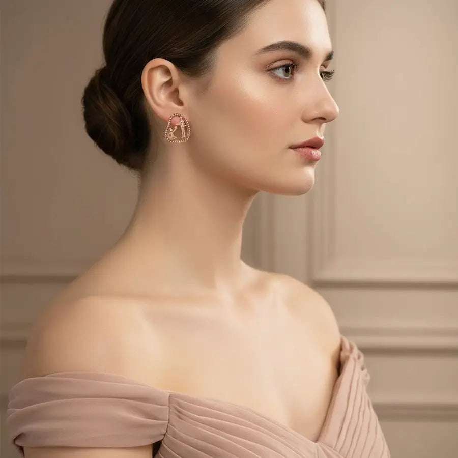 Food Donation Gold Earrings