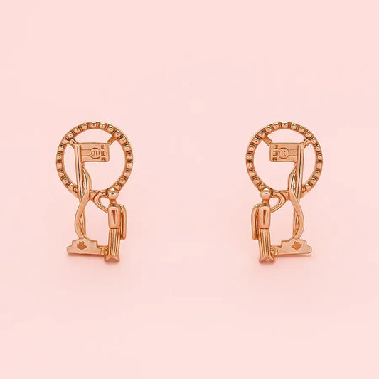 Patriotism Gold Earrings