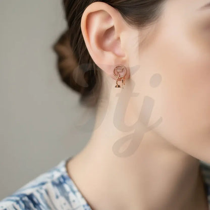 Patriotism Gold Earrings