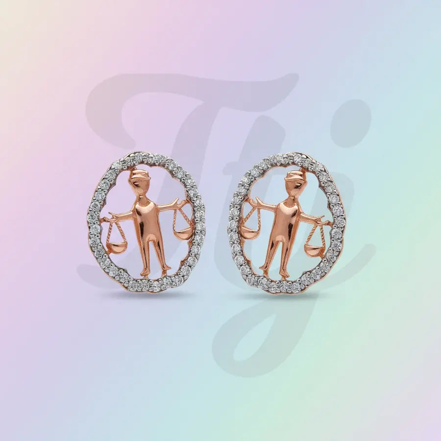 Justice Scale Gold Earrings