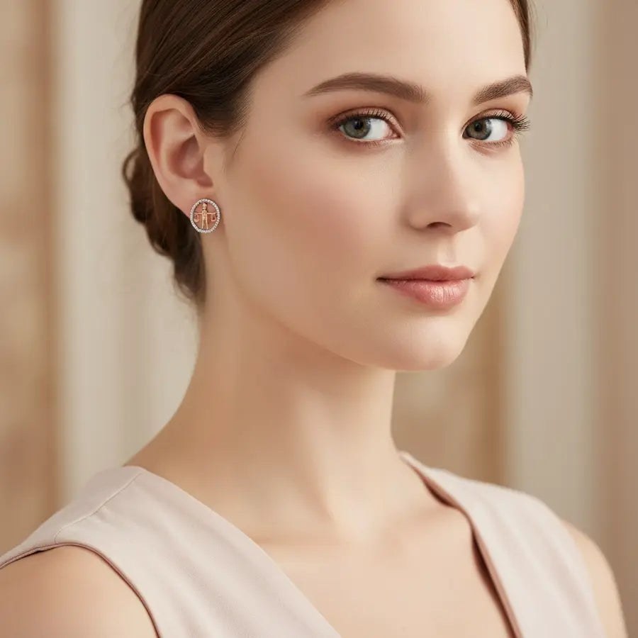 Justice Scale Gold Earrings