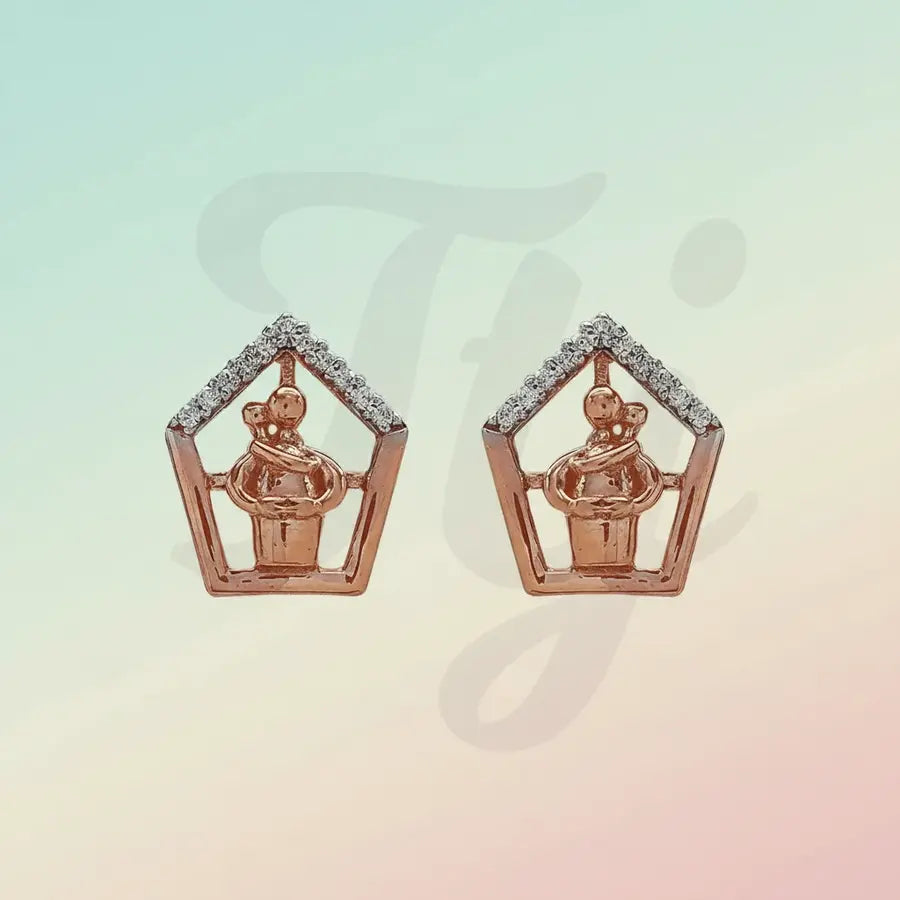 Dad Goals Gold Earrings