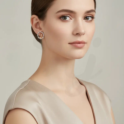 Traffic Signal Gold Earrings