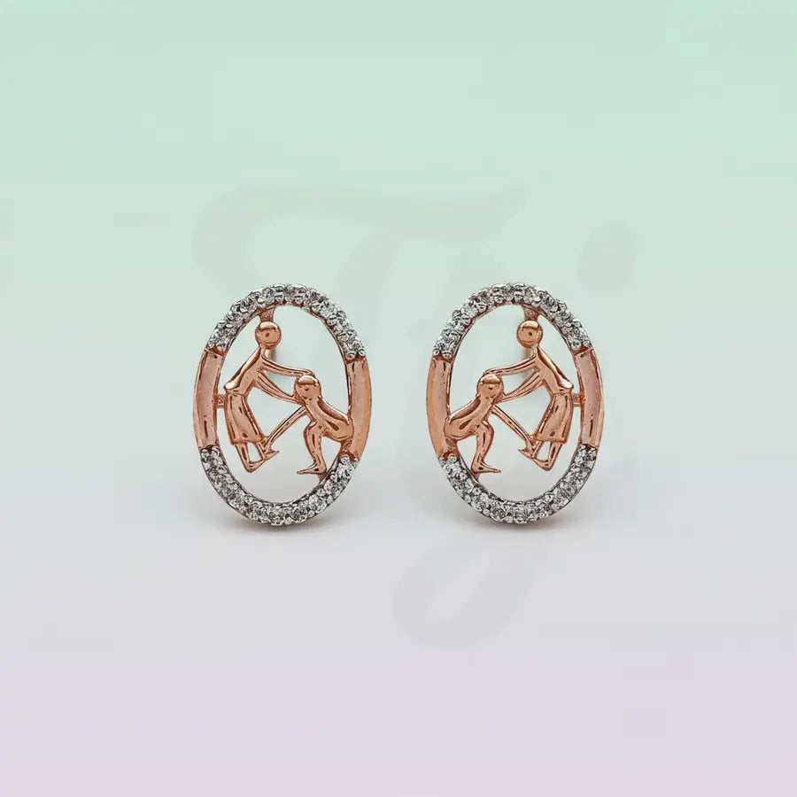 Blessings Pose Gold Earrings