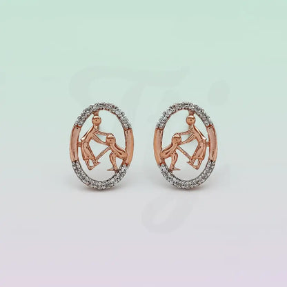 Blessings Pose Gold Earrings