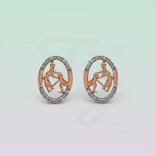 Blessings Pose Gold Earrings