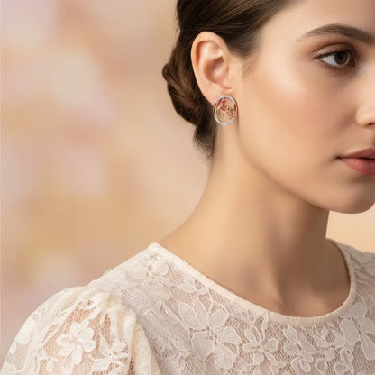 Blessings Pose Gold Earrings