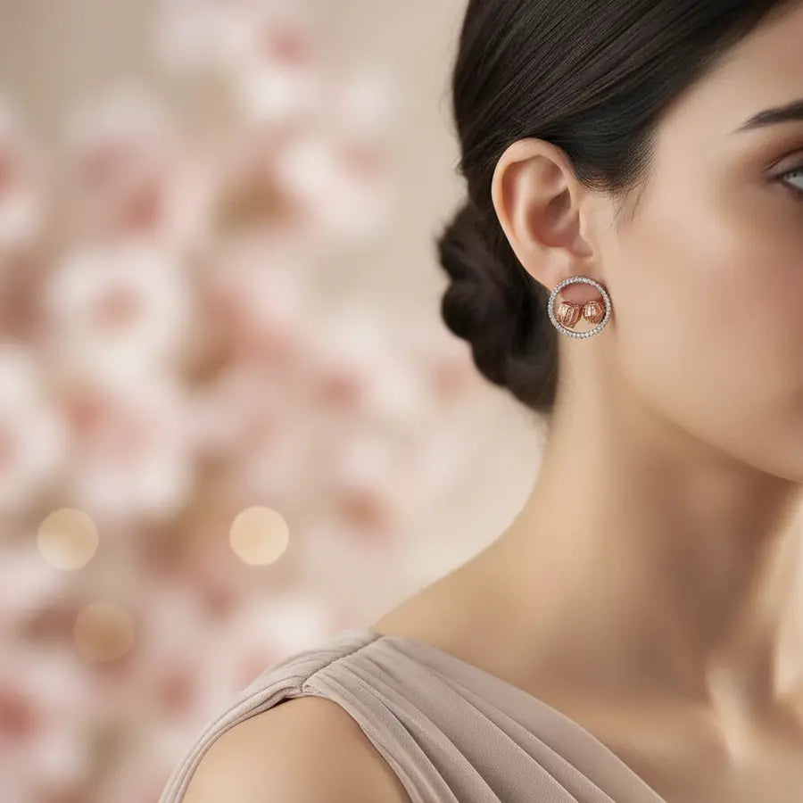 Mridhangam Gold Earrings
