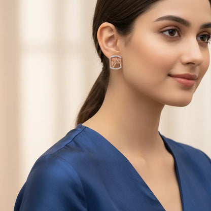 Helping Hand Gold Earrings