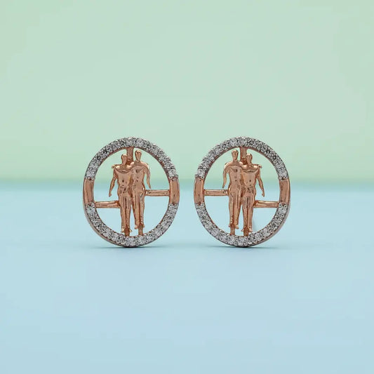 Walk Duo Gold Earrings