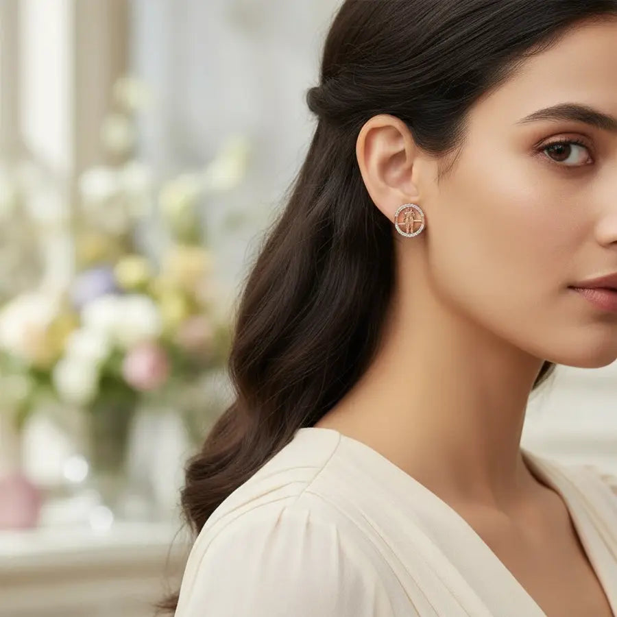 Walk Duo Gold Earrings