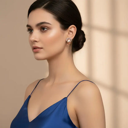 Finger Heart Gold Earrings