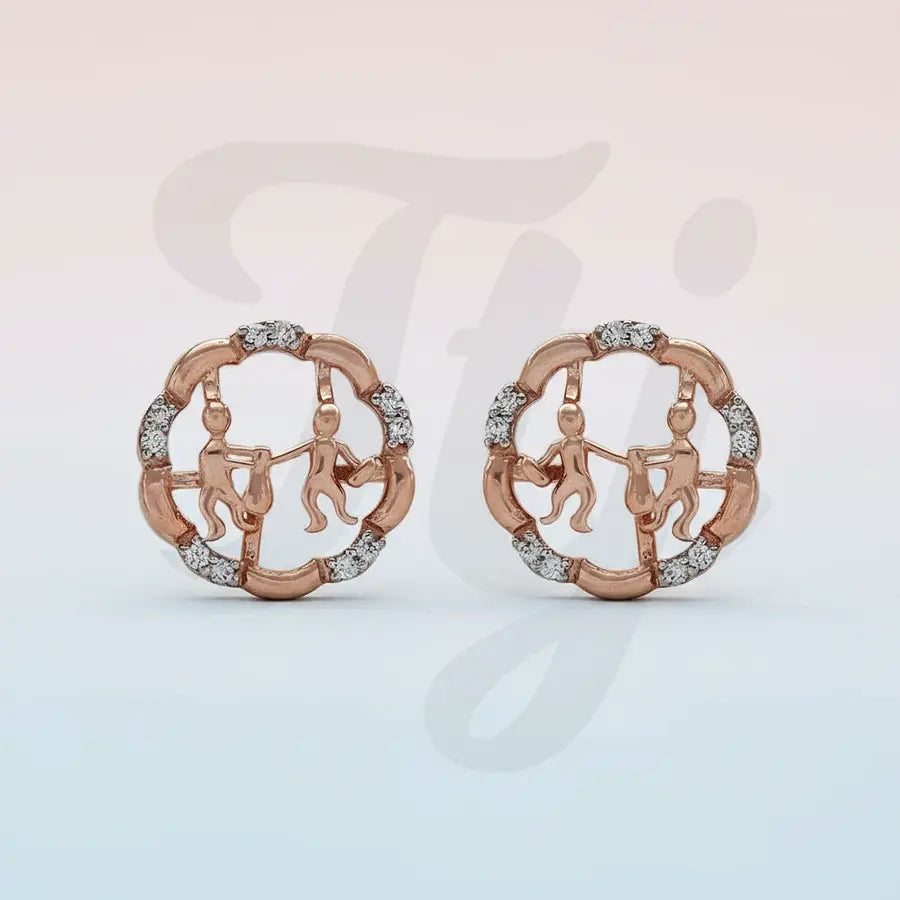 Sanitation Duo Gold Earrings