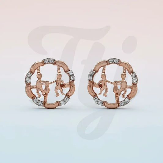 Sanitation Duo Gold Earrings